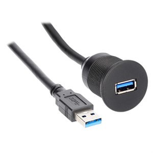 Install Bay USB 3.0 Charge And Data Flush Mount - Retail Pac