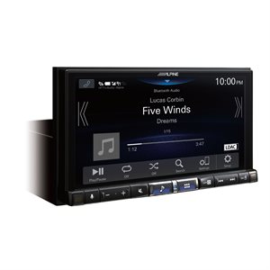 Alpine 7" Double DIN Head Unit Digital Multimedia Reciever W  /  Apple CarPlay & Android Auto