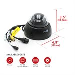 IC Realtime 4MP IP Indoor / Outdoor Mid Size Vandal Dome. Vari