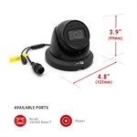 IC Realtime 4MP IP Indoor / Outdoor Small Size Black Turret Do