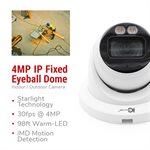 IC Realtime 4MP IP Indoor / Outdoor Small Size Eyeball Dome