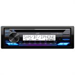 JVC Marine Powersports Single DIN w /  Bluetooth Variable Color 4V CD Receiver