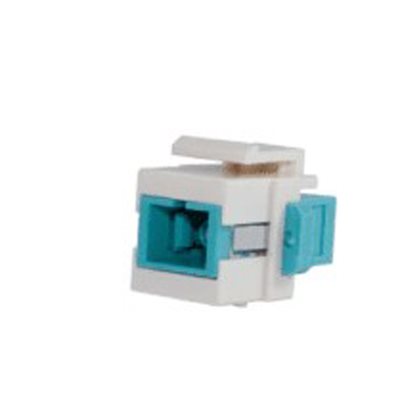 Techlogix Fiber Optic Keystone Insert (aqua)