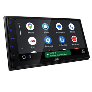 JVC 6.8” WSVGA 1DIN Short DMR, Wireless CP / AA, USB Mirroring, 1Cam