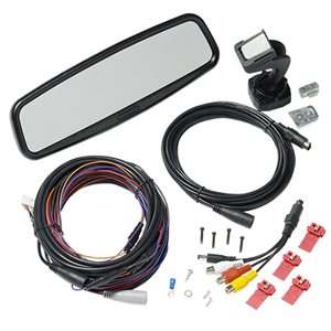 Audiovox Replacement Rear View Mirror w / 4" LCD Monitor & Audio, 2 inputs. Now accepts Replacement Mo