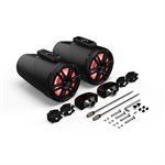 Rockford Marine 8” Color Optix 2-Way Horn Wake Tower Speakers - Black