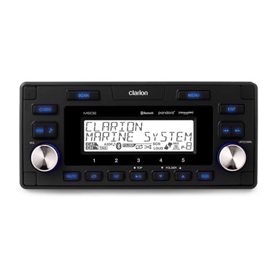 Clarion Marine 1.5 DIN Digital Media Receiver with 4 Audio Zones