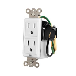 Panamax 15A In-Wall Duplex 2 Outlets, W /  Surge Protection