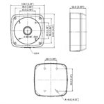 IC Realtime OUTDOOR WEATHER PROOF ROUND JUNCTION BOX FOR AVS