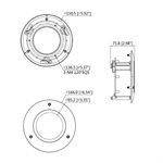 IC Realtime In Ceiling Recessed Mounting Kit for mid-size do