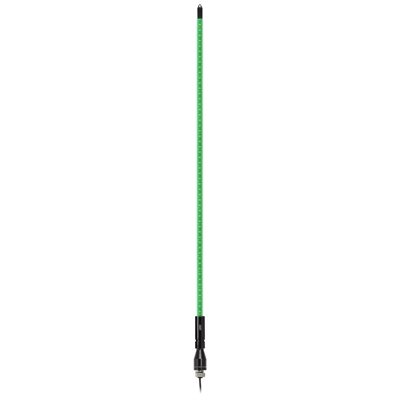 Metra Single Color LED Whip Antenna 4ft - Green