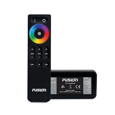 Fusion CRGBW lighting control module with wireless remote.