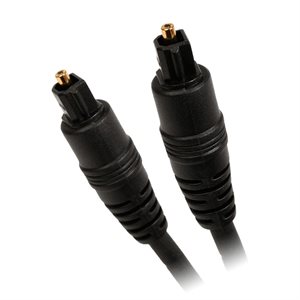 Quest 6' Toslink / Toslink 3.5 Fiber-Optic Cable