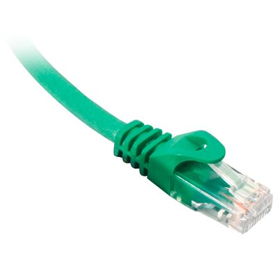 Quest 10' Cat 6 Patch Cable Booted (green)