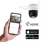 IC Realtime 4MP Indoor  /  Outdoor Pan Tilt WiFi Security Came