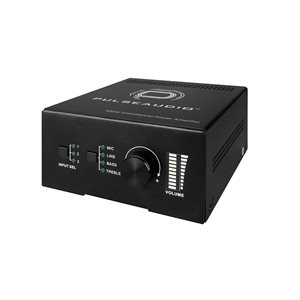 PulseAudio Single Channel 100w 70 / 100 Volt Amplifier w / Mic Input