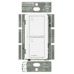 Lutron Caseta 5A 2-Button RF Switch (white)