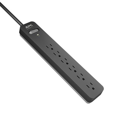 APC 6-Outlet 120V Essential SurgeArrest with 3' Cord