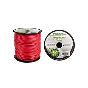 Install Bay 12 ga Primary Wire 500' Spool (red)