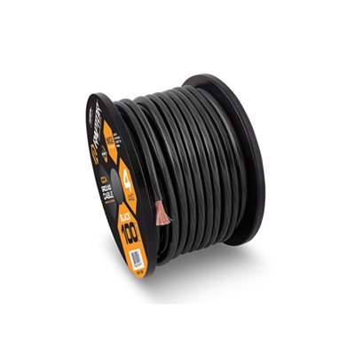 Raptor Vice Series 4 AWG Power Cable 100' Spool (black)