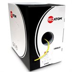 Red Atom Cat 6 550MHz Wire 1,000' Box (yellow)(V2)