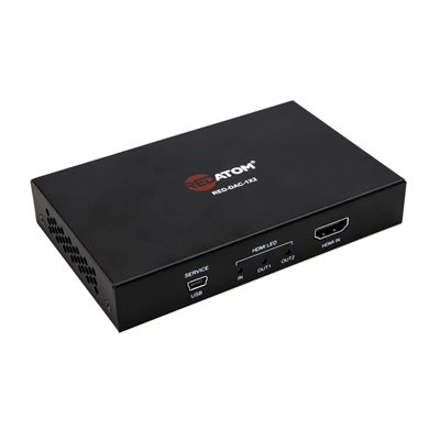 Red Atom HDMI 2.0 Audio Extractor w / 1x2 Distribution Amp