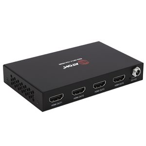 Red Atom HDMI 2.0 1x4 Splitter w /  Scaling, EDID, HDCP 2.2