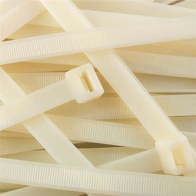 Red Atom 11.1" Cable Ties UL (natural, 100 pk)