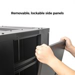 Red Atom 27U Enclosed Locking Rack with Active Cooling