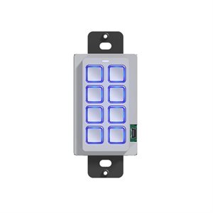 RTI 8 Button Lighted In-wall Universal System Controller