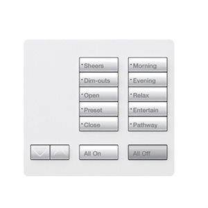 Lutron RadioRA2 10-Button Tabletop Keypad (snow white)