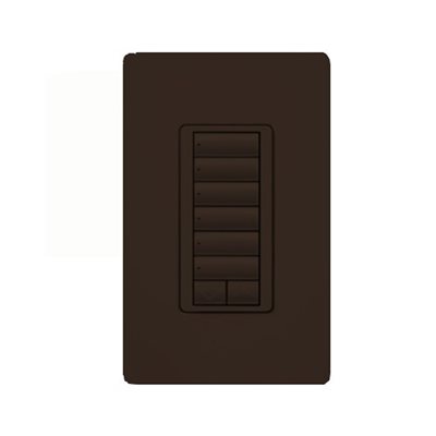 Lutron RadioRA2 HYBRID 6 Button Keypad w / 450W Dimmer(brown)
