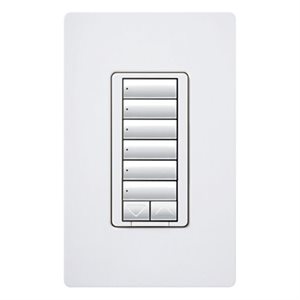 Lutron RadioRA2 Hybrid Master Keypad w / Neutral Wire (white)