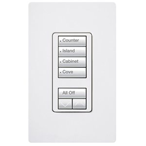 Lutron 4-scene with raise / lower(white)