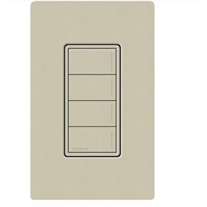 Lutron RadioRA 3 Sunnata Hybrid Keypad 4 Button(clay)