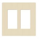 Lutron 2-Gang Satin Wall Plate (sand)