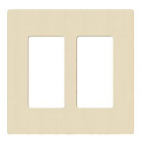 Lutron 2-Gang Satin Wall Plate (sand)