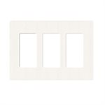 Lutron 3-Gang Satin Wall Plate (brilliant white)