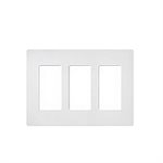 Lutron 3-Gang Satin Wall Plate (eggshell)