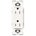 Lutron 15A Tamper Resistant Duplex Receptacle (brilliant white)