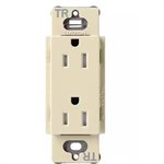 Lutron 15A Tamper Resistant Duplex Receptacle (sand)