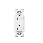 Lutron 15A Tamper Resistant Duplex Receptacle (snow white)