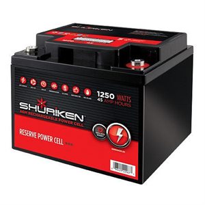 Shuriken 1,250W 45 Amp Hours Compact Size AGM 12V Battery