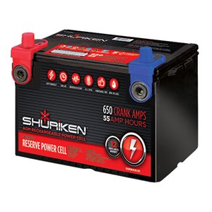 Shuriken 1,500W 55 Amp Hours 12 Volt Dual Post Battery