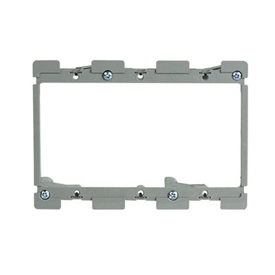 On-Q 3-Gang Low Voltage Old Work Mounting Bracket with Quick