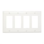 On-Q Wall Plate Decorator 4-Gang (white)