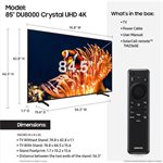 Samsung 85" 4K LED Crystal UHD HDR 120Hz (refurb)