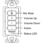 Russound Wall-Mounted Amplified Touchpad with Alexa Built-In