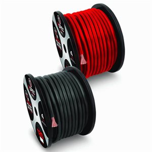 T-Spec V12 Series 1 / 0 AWG 50' Matte Black OFC Power Wire