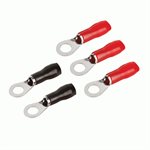 T-Spec v8 4 ga 3 / 8" Crimp Ring Terminal (red / black, 20 pk)